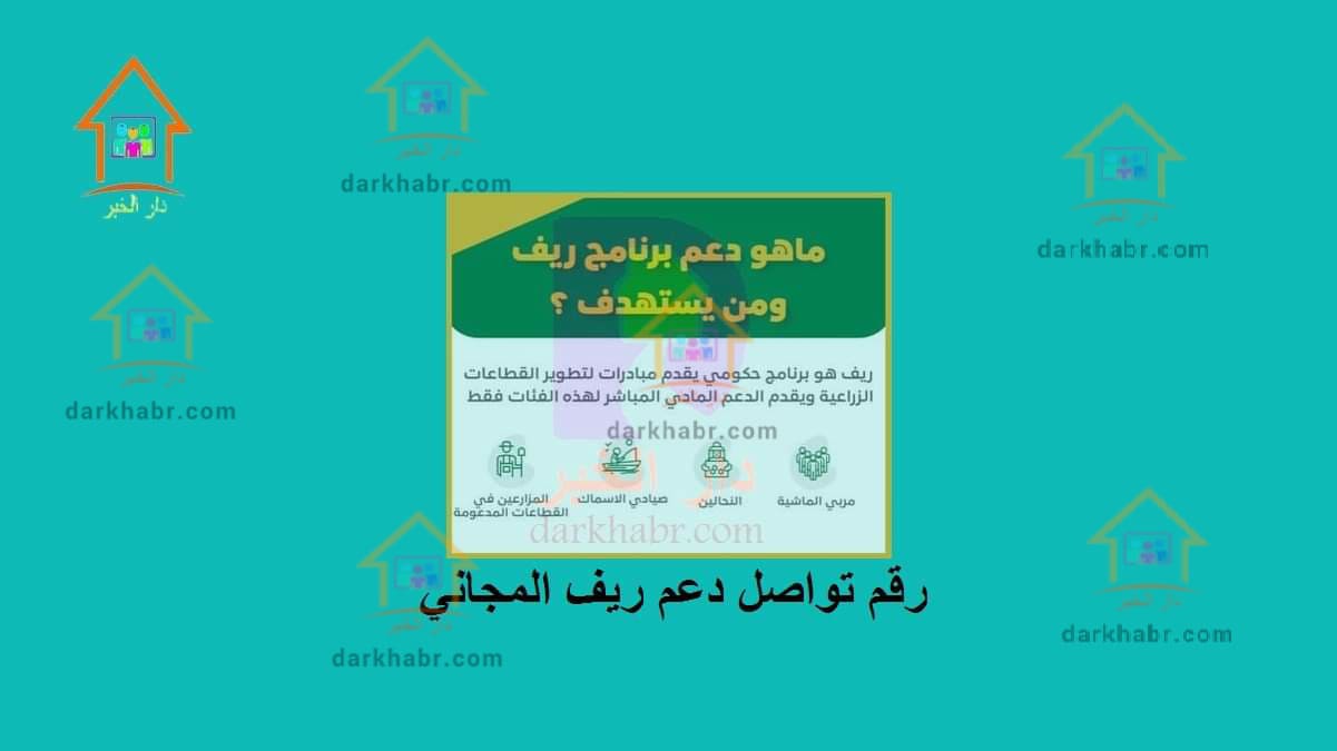 المجاني رقم ريف رقم تواصل